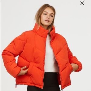 H&M Orange Puffer Coat